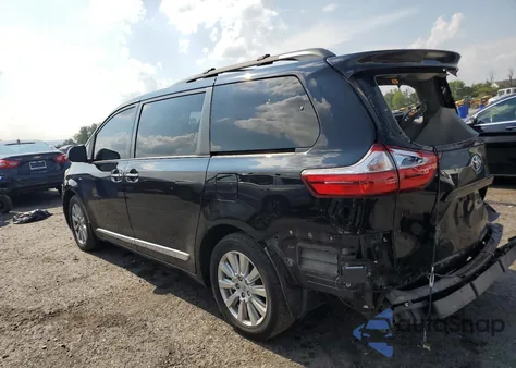 2017 Toyota Sienna Xle z USA, uszkodzony, nr VIN 5TDDZ3DC5HS159523